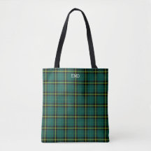 Duffy Clan Tartan Green Plaid Monogram