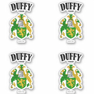 Duffy Crest Ierse vertaling en betekenis (x4) Sticker