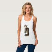 Duffy de Maine Coon Cat Dames Racerback Tank (Volledige Voorkant)