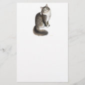 Duffy de Maine Coon Cat Stationery Briefpapier (Voorkant)