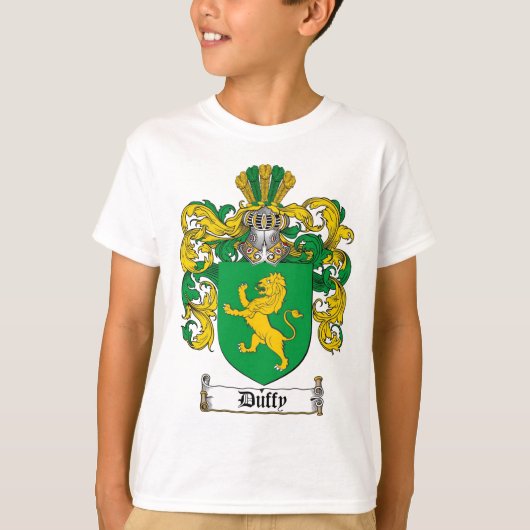 DUFFY FAMILY CREST - DUFFY COAT OF ARMS T-SHIRT (Voorkant)