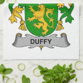 Duffy Family Crest Theedoek (Gevouwen)