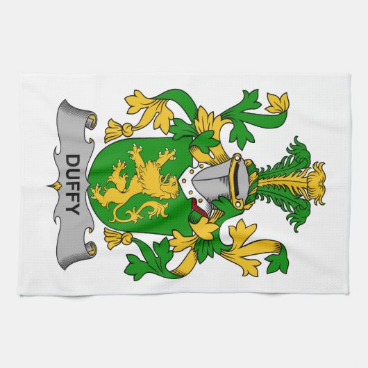 Duffy Family Crest Theedoek (Horizontaal)