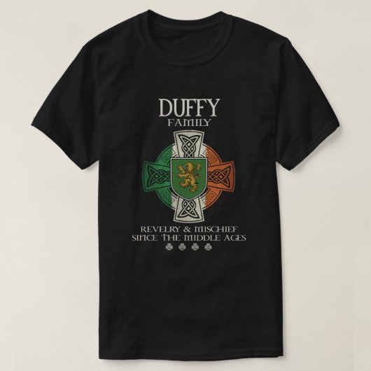 Duffy Family Ireland Duffy achternaam T-shirt (Design voorkant)