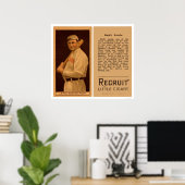 Duffy Lewis Red Sox Baseball 1912 Poster (Thuiskantoor)