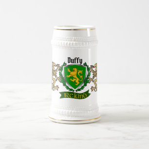 Duffy/O'Duffy Irish Shield Gepersonaliseerde Bier  Bierpul
