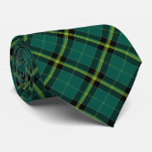Duffy Tartan Bright Green Pattern Stropdas (Opgerold)
