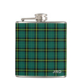 Duffy Tartan Monogram Bright Green Pset Heupfles (Voorkant)