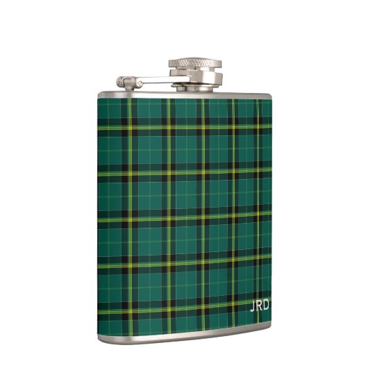 Duffy Tartan Monogram Bright Green Pset Heupfles (Rechts)