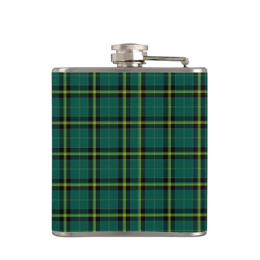 Duffy Tartan Monogram Bright Green Pset Heupfles (Achterkant)