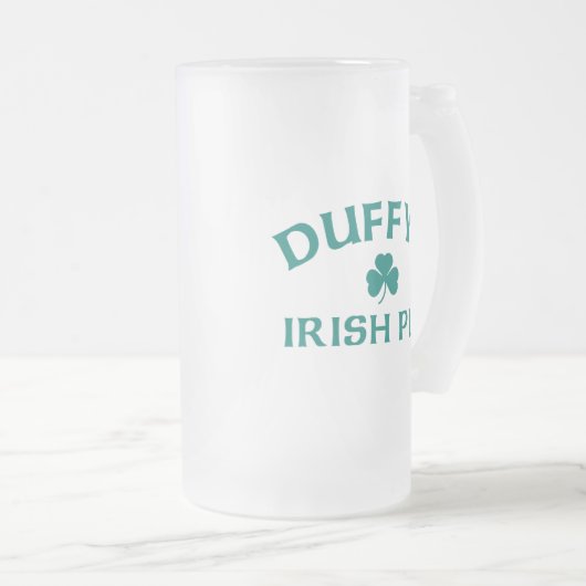 Duffy's Irish Pub Glass Matglas Bierpul (Voorkant rechts)