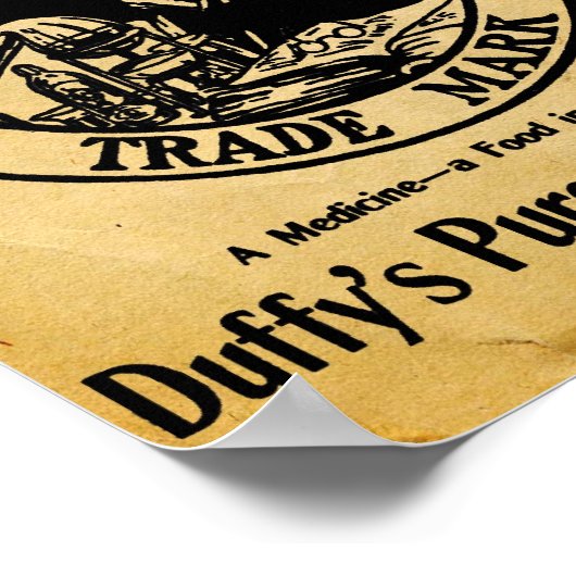 Duffys Malt Whiskey Sign Poster (Hoek)