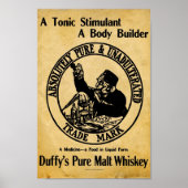 Duffys Malt Whiskey Sign Poster (Voorkant)
