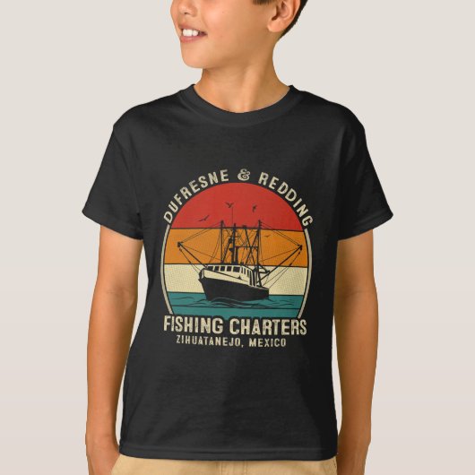 Dufresne And Redding Fishing Charters - Oude Boot T-shirt (Voorkant)