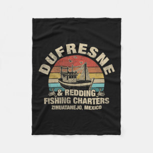 dufresne- en Redding-Vissende handvesten Fleece Deken