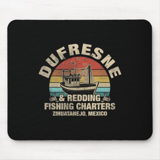  dufresne- en Redding-Vissende handvesten Muismat (Voorkant)