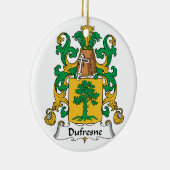 Dufresne Family Crest Keramisch Ornament (Rechts)