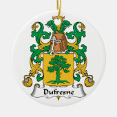 Dufresne Family Crest Keramisch Ornament (Voorkant)