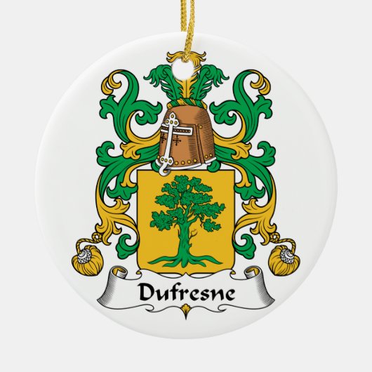 Dufresne Family Crest Keramisch Ornament (Voorkant)