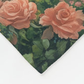 Duftender Rosengarten mit Springbrunnen Fleece Deken (Hoek)