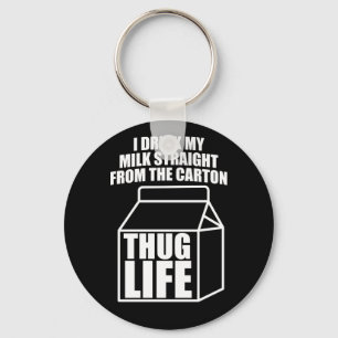 Dug Life Milk Carton (donker) Sleutelhanger