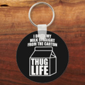 Dug Life Milk Carton (donker) Sleutelhanger (Voorkant)