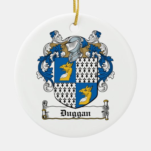 Duggan Family Crest Keramisch Ornament (Voorkant)