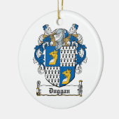 Duggan Family Crest Keramisch Ornament (Links)