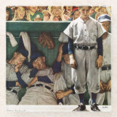 Dugout Glazen Onderzetter (Voorkant)