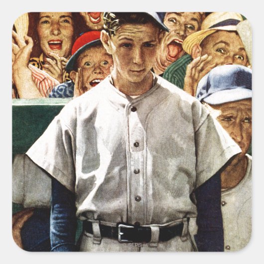 Dugout Vierkante Sticker (Voorkant)