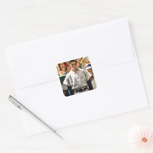 Dugout Vierkante Sticker (Envelop)