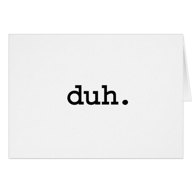 duh. (Voorkant Horizontaal)