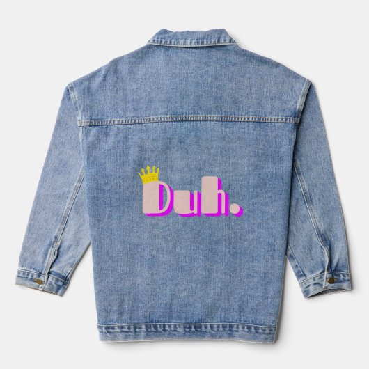 Duh Denim Jacket (Achterkant)