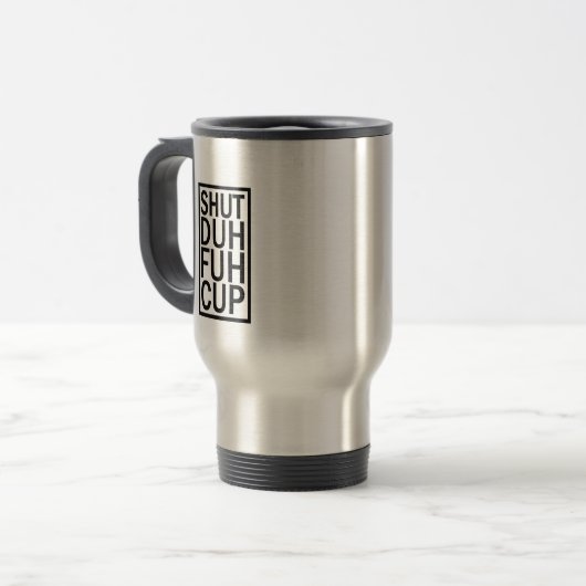 Duh Fuh Cup Travel Mug Reisbeker (Voorkant links)