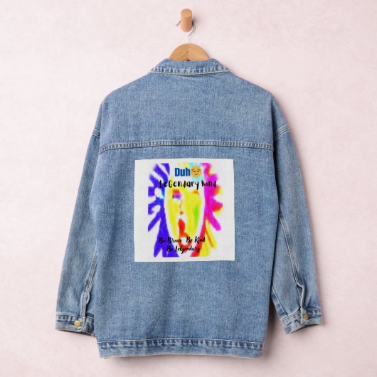 DUH😏 LK Denim – Bold Attitude Tijdloze Stijl Denim Jacket (Hangar)