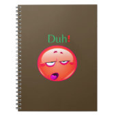Duh Notitieboek, Duh emoji Face response Notitiebo Notitieboek (Voorkant)