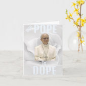Duh Pope is Dope Greeting Card Kaart (Gele Bloem)
