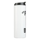 Duh Pope is Dope Thermal Tumbler Thermosbeker (Gedraaid links)