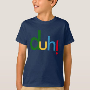 duh, T-shirt met hoofddoek en houding