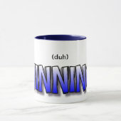 (duh) WINNING Mok - blauw (Midden)