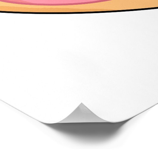 Duhh-nut Funny Gekke Donut Pun Poster (Hoek)