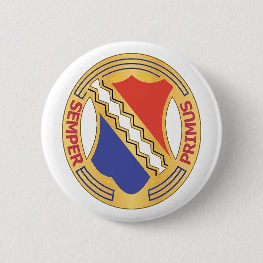 DUI - 1st Infantry Regiment wo Txt Ronde Button 5,7 Cm (Voorkant)