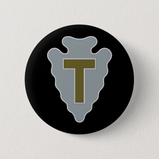 DUI - 36e Infanteriedivisie Ronde Button 5,7 Cm (Voorkant)