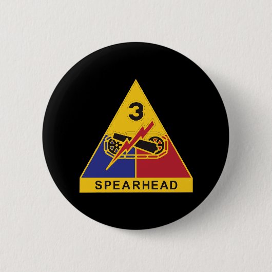 DUI - 3e Pantserdivisie Ronde Button 5,7 Cm (Voorkant)