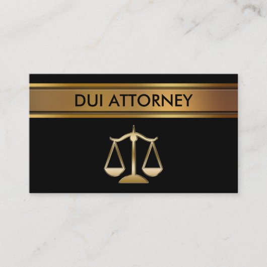DUI-advocaat visitekaartjes (Voorkant)
