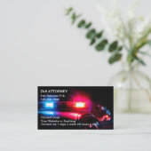 DUI Attorney Modern Police Car Theme Visitekaartje (Staand voorkant)