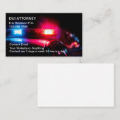 DUI Attorney Modern Police Car Theme Visitekaartje (Voorkant / Achterkant)