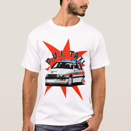 DUI TAXI T-SHIRT (Voorkant)