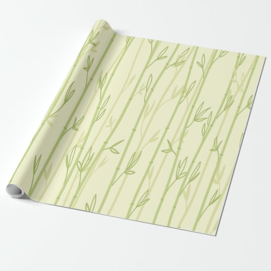 DUIDELIJK BAMBOO ACHTERGROND PATROON ONTWERP CADEAUPAPIER (Uitgerold)