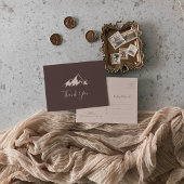 Duidelijk bergland Dank u wel Briefkaart